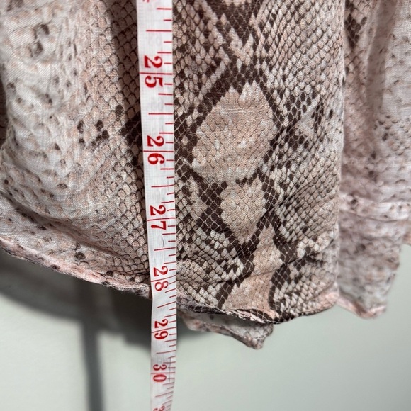 Zimmermann Snake Print Blouse in Beige and Brown size - Picture 15 of 16